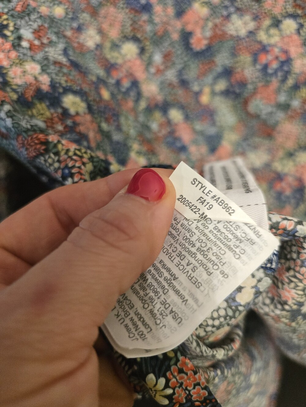 J. Crew Made With Liberty Fabric Floral Button-Down Shirt - Size 12 - Picture 5 of 5